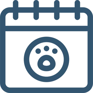Pet calendar icon